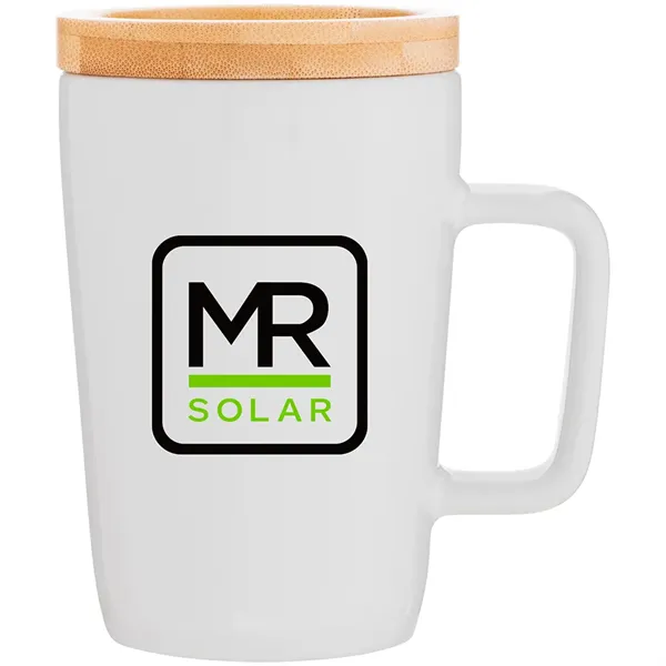 14 oz Sonder Ceramic Coffee Mug with Cover - 14 oz Sonder Ceramic Coffee Mug with Cover - Image 0 of 4