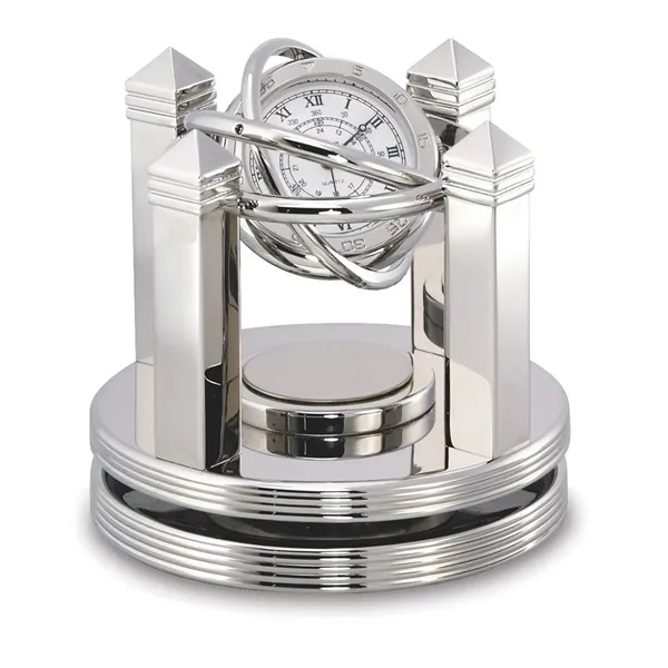 Celestial Silver Gimbal Clock - Celestial Silver Gimbal Clock - Image 1 of 1