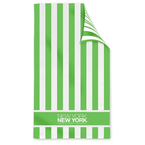 Double Sided Cabana Stripe Beach Towel - Double Sided Cabana Stripe Beach Towel - Image 1 of 7