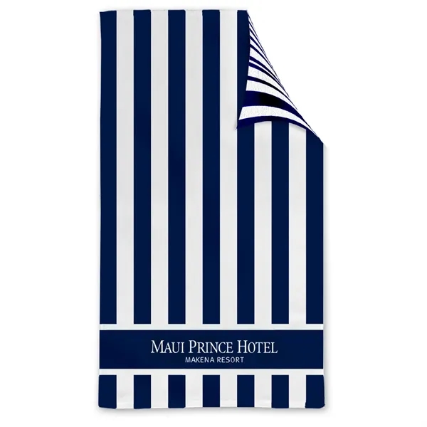 Double Sided Cabana Stripe Beach Towel - Double Sided Cabana Stripe Beach Towel - Image 2 of 7