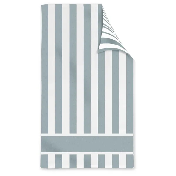 Double Sided Cabana Stripe Beach Towel - Double Sided Cabana Stripe Beach Towel - Image 4 of 7
