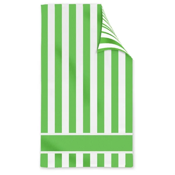 Double Sided Cabana Stripe Beach Towel - Double Sided Cabana Stripe Beach Towel - Image 5 of 7