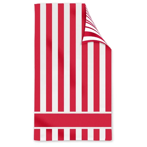 Double Sided Cabana Stripe Beach Towel - Double Sided Cabana Stripe Beach Towel - Image 7 of 7