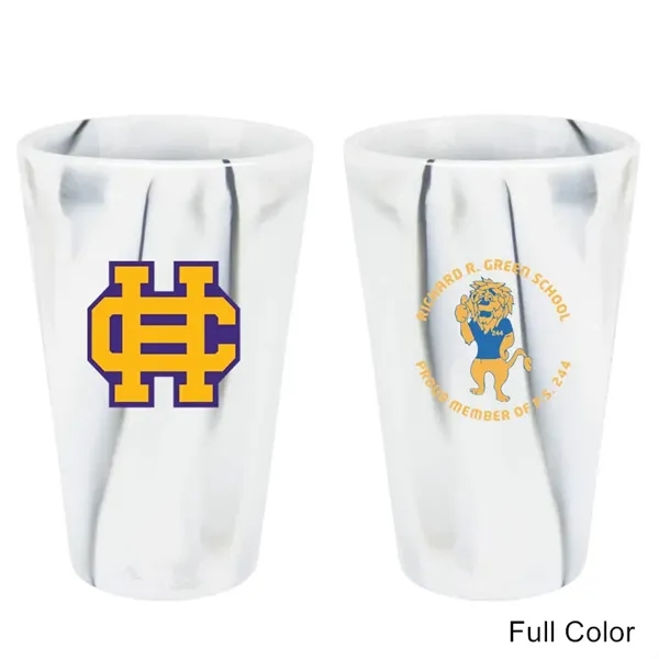 16 oz Hippie Hops Marble Pattern Silicone Pint Glasses Cup - 16 oz Hippie Hops Marble Pattern Silicone Pint Glasses Cup - Image 2 of 11