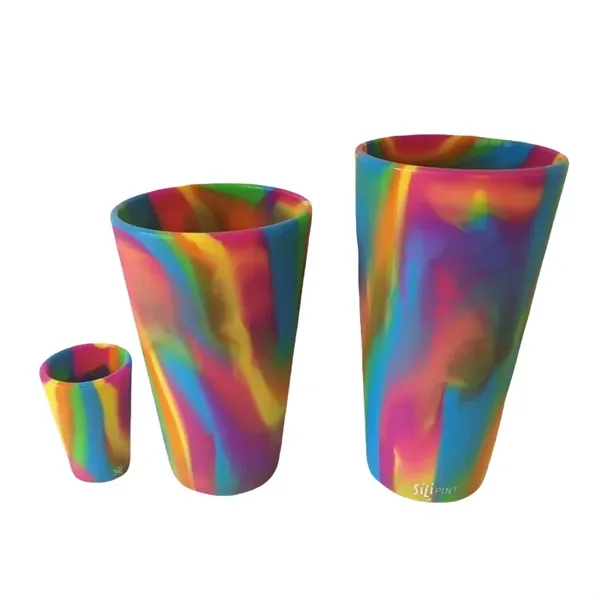 16 oz Hippie Hops Marble Pattern Silicone Pint Glasses Cup - 16 oz Hippie Hops Marble Pattern Silicone Pint Glasses Cup - Image 8 of 11