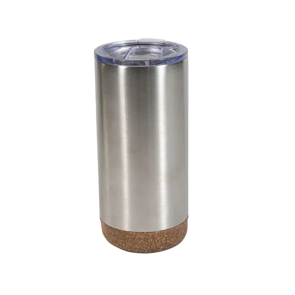 Cork Bottom 16oz Stainless Steel Vacuum Tumbler - Cork Bottom 16oz Stainless Steel Vacuum Tumbler - Image 4 of 5