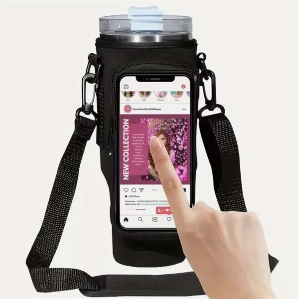 Touch Screen Water Bottle Carrier Bag for 40oz Tumbler - Touch Screen Water Bottle Carrier Bag for 40oz Tumbler - Image 2 of 4