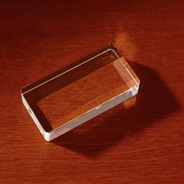 3D Crystal Rectangle Paperweight - 3D Crystal Rectangle Paperweight - Image 2 of 2