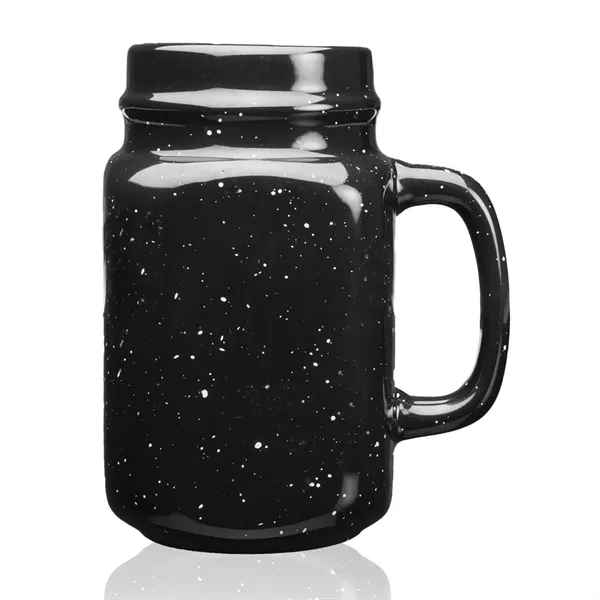Custom 16 oz. Savannah Speckle Ceramic Mason Jars