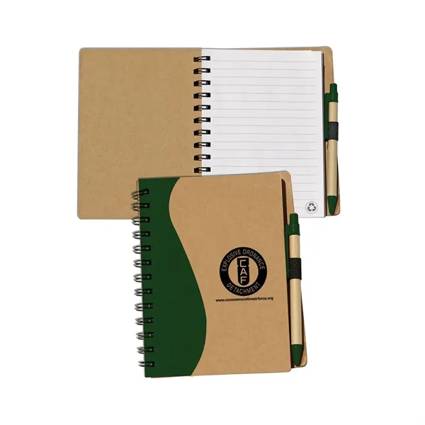 Custom Recycled Notepad W/Pen