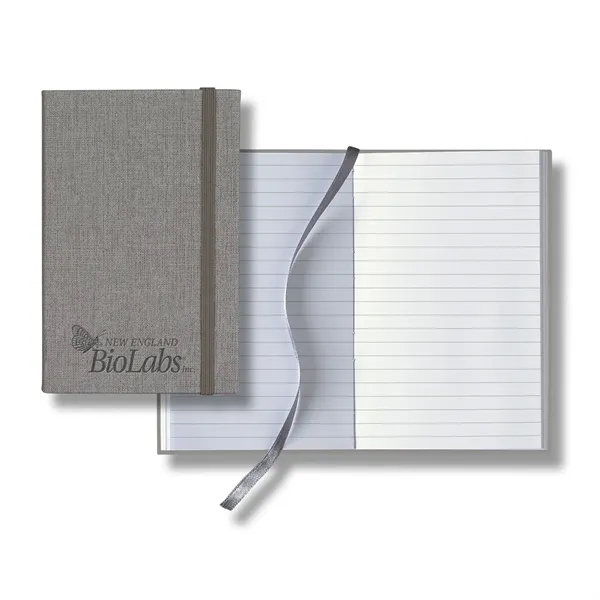 Linen Banded Pico Lined White Page Journal - Linen Banded Pico Lined White Page Journal - Image 4 of 5