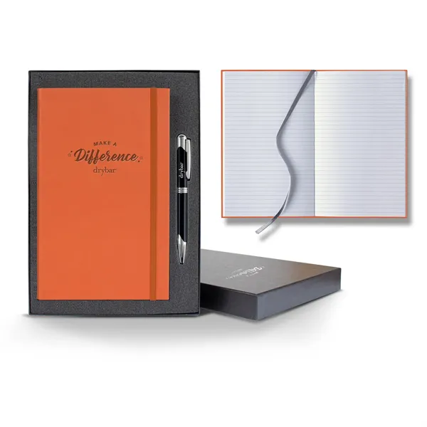 Tucson Banded Medio Lined White Page Journal Gift Set - Tucson Banded Medio Lined White Page Journal Gift Set - Image 0 of 4