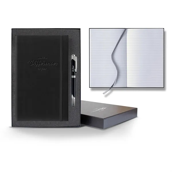 Tucson Banded Medio Lined White Page Journal Gift Set - Tucson Banded Medio Lined White Page Journal Gift Set - Image 2 of 4