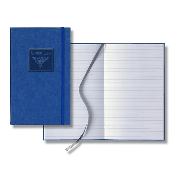 Linen Banded Medio Lined White Page Journal - Linen Banded Medio Lined White Page Journal - Image 1 of 4