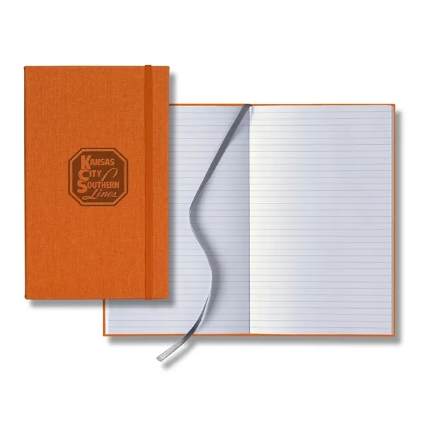 Linen Banded Medio Lined White Page Journal - Linen Banded Medio Lined White Page Journal - Image 3 of 4