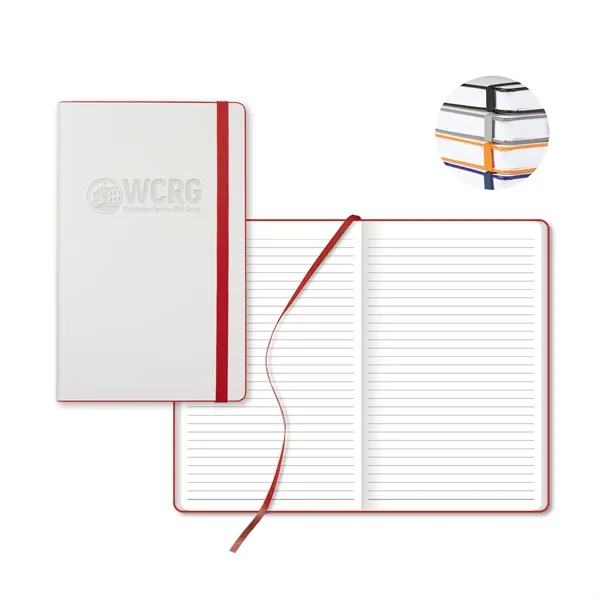 White Laser Medio Lined White Page Journal - White Laser Medio Lined White Page Journal - Image 1 of 5