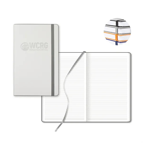 White Laser Medio Lined White Page Journal - White Laser Medio Lined White Page Journal - Image 4 of 5