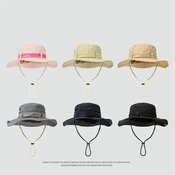 Sun Protection Floppy Visor Bucket Hat - Sun Protection Floppy Visor Bucket Hat - Image 3 of 9