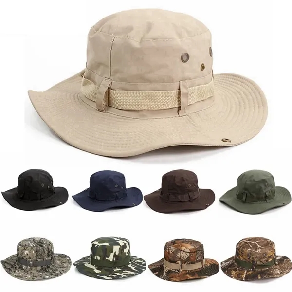 Sun Protection Floppy Visor Bucket Hat - Sun Protection Floppy Visor Bucket Hat - Image 4 of 9