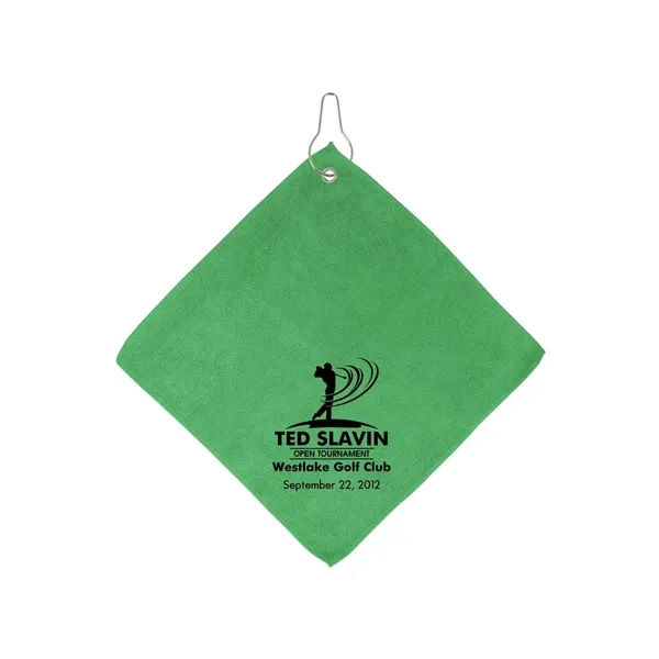 Microfiber Golf Towel W/Hook - Microfiber Golf Towel W/Hook - Image 1 of 7