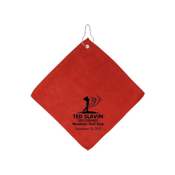 Microfiber Golf Towel W/Hook - Microfiber Golf Towel W/Hook - Image 2 of 7