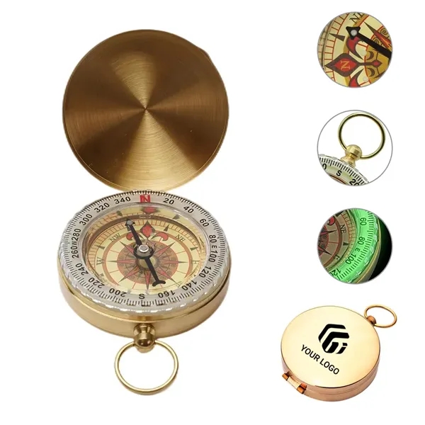 Outdoor Mountaineering Copper G50 Pocket Watch Compass - Outdoor Mountaineering Copper G50 Pocket Watch Compass - Image 0 of 4
