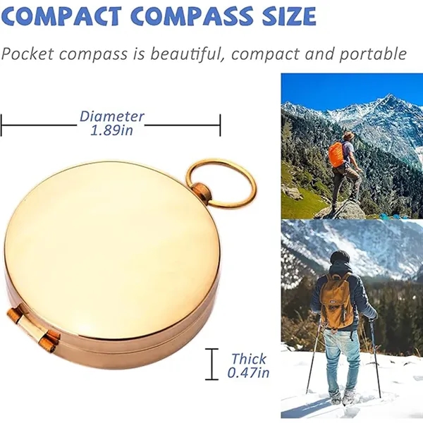Outdoor Mountaineering Copper G50 Pocket Watch Compass - Outdoor Mountaineering Copper G50 Pocket Watch Compass - Image 1 of 4
