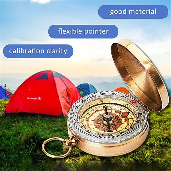 Outdoor Mountaineering Copper G50 Pocket Watch Compass - Outdoor Mountaineering Copper G50 Pocket Watch Compass - Image 4 of 4