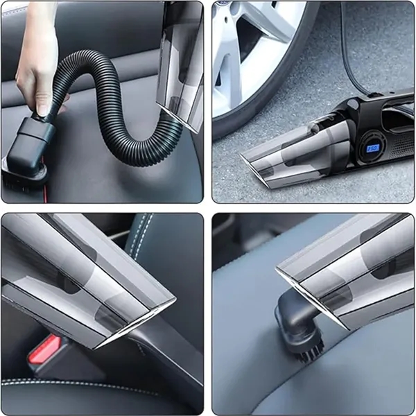 4in1portable air pump tire pressure gauge car vacuum cleaner - 4in1portable air pump tire pressure gauge car vacuum cleaner - Image 4 of 4