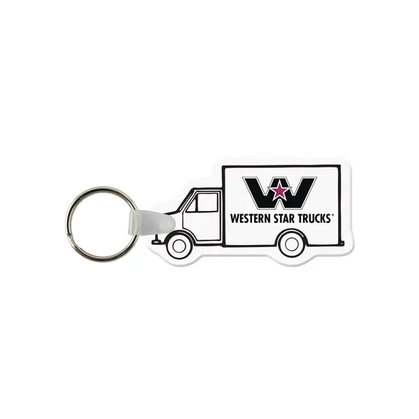 Box Truck Shaped USA Made Vinyl Keychain - Box Truck Shaped USA Made Vinyl Keychain - Image 0 of 0