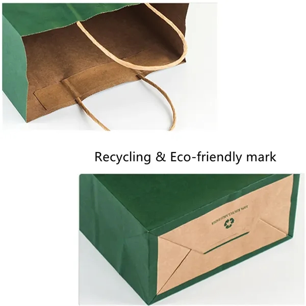 Recycling Kraft Paper Tote Bag - Recycling Kraft Paper Tote Bag - Image 2 of 4