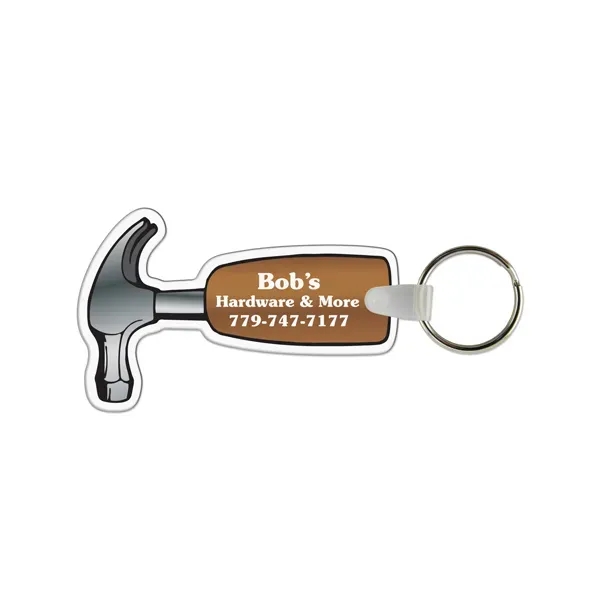 Hammer Shaped USA Made Vinyl Keychain - Hammer Shaped USA Made Vinyl Keychain - Image 0 of 0