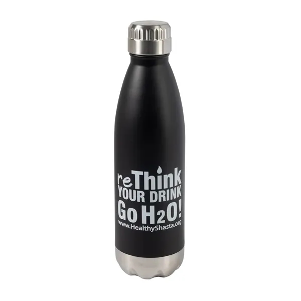 Custom 16 oz Double Wall Stainless Steel Vacuum Bottle
