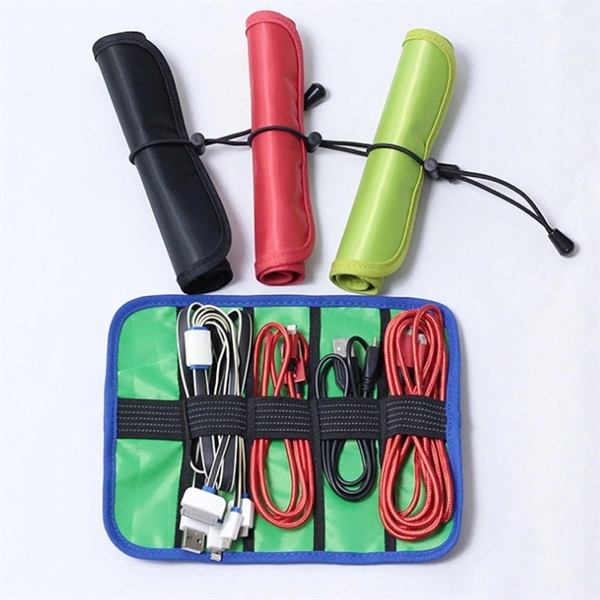 Roll Up Electronic Accessories Organizer Bag - Roll Up Electronic Accessories Organizer Bag - Image 3 of 3