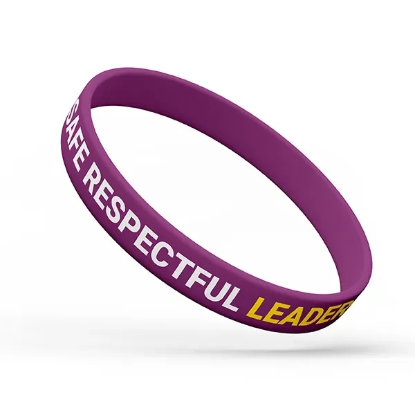Custom Silkscreen Printed Silicone Wristbands - Custom Silkscreen Printed Silicone Wristbands - Image 0 of 9