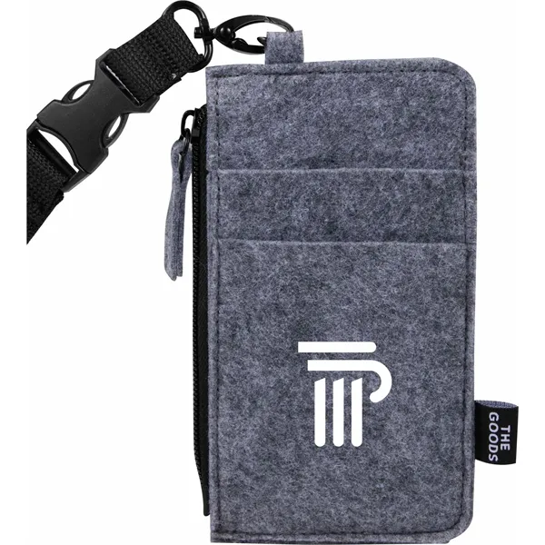 THE GOODS™ Recycled Felt Lanyard Wallet - THE GOODS™ Recycled Felt Lanyard Wallet - Image 0 of 0