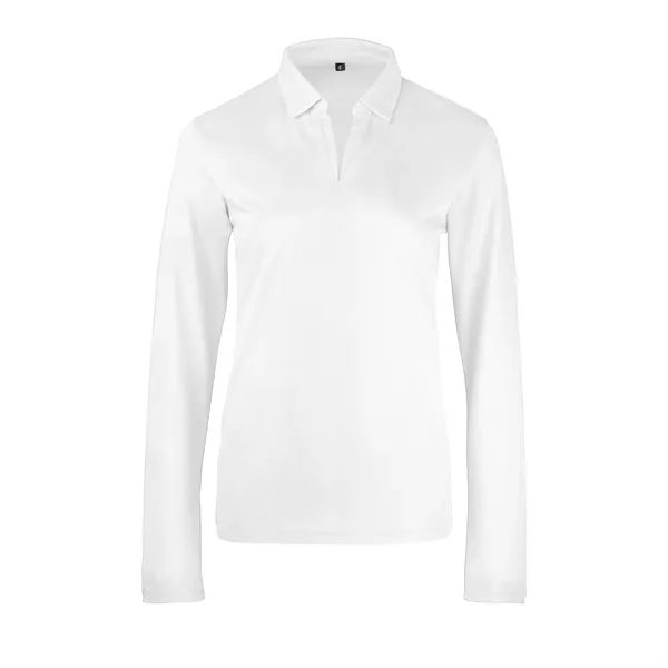 Ladies Sport Micro Pique Long Sleeve Polo Shirt - Ladies Sport Micro Pique Long Sleeve Polo Shirt - Image 7 of 7