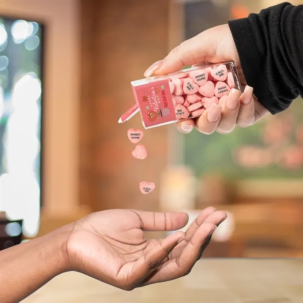 Flip Top Tube with Imprinted Conversation Hearts - Flip Top Tube with Imprinted Conversation Hearts - Image 3 of 5