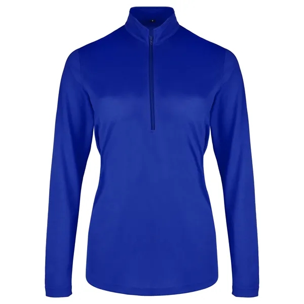 Ladies UV Micro Mesh Quarter Zip Pullover - Ladies UV Micro Mesh Quarter Zip Pullover - Image 4 of 6
