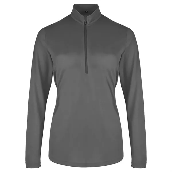 Ladies UV Micro Mesh Quarter Zip Pullover - Ladies UV Micro Mesh Quarter Zip Pullover - Image 5 of 6