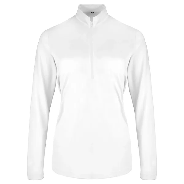 Ladies UV Micro Mesh Quarter Zip Pullover - Ladies UV Micro Mesh Quarter Zip Pullover - Image 6 of 6