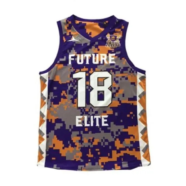Sublimation Basketball Uniform Set: Jersey and Shorts Combo - Sublimation Basketball Uniform Set: Jersey and Shorts Combo - Image 2 of 2