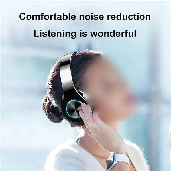Foldable Long Playtime Head-Mounted Wireless Headphone - Foldable Long Playtime Head-Mounted Wireless Headphone - Image 4 of 4