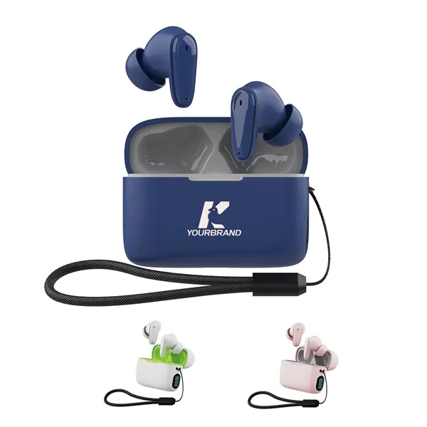 Sports Digital Display Wireless Bluetooth In-Ear Headphones - Sports Digital Display Wireless Bluetooth In-Ear Headphones - Image 0 of 5