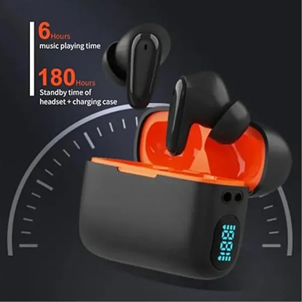 Sports Digital Display Wireless Bluetooth In-Ear Headphones - Sports Digital Display Wireless Bluetooth In-Ear Headphones - Image 2 of 5