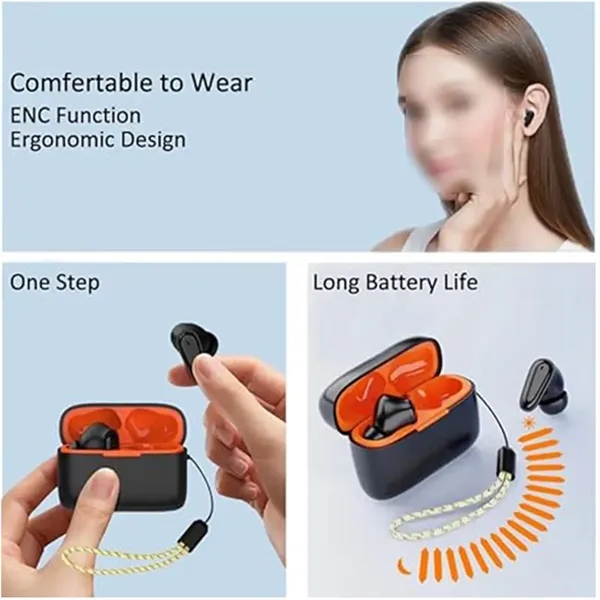Sports Digital Display Wireless Bluetooth In-Ear Headphones - Sports Digital Display Wireless Bluetooth In-Ear Headphones - Image 5 of 5