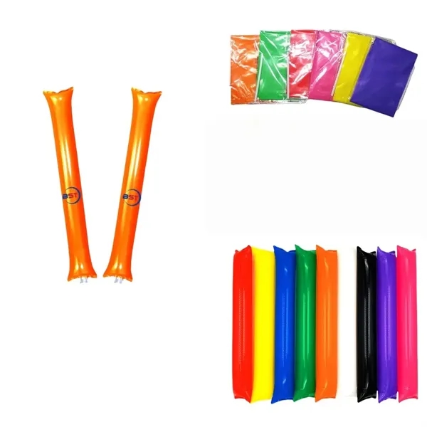 Plastic Inflatable Cheering Sticks - Plastic Inflatable Cheering Sticks - Image 0 of 10