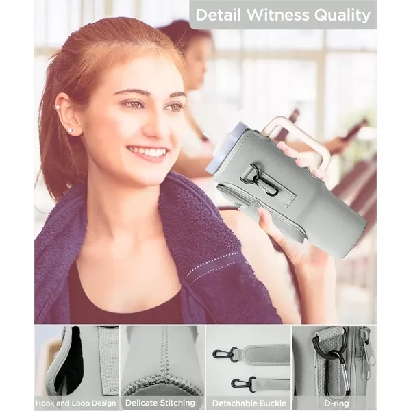 40 Oz Tumbler Neoprene Water Bottle Holder - 40 Oz Tumbler Neoprene Water Bottle Holder - Image 4 of 5