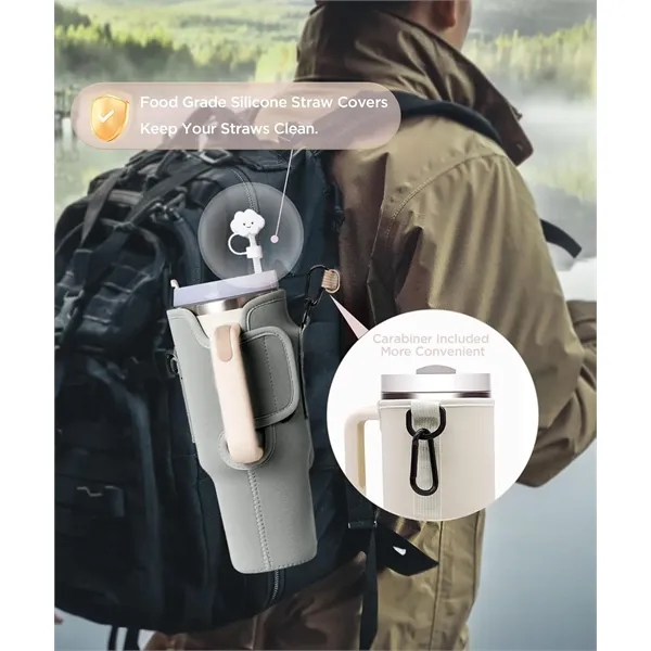 40 Oz Tumbler Neoprene Water Bottle Holder - 40 Oz Tumbler Neoprene Water Bottle Holder - Image 5 of 5