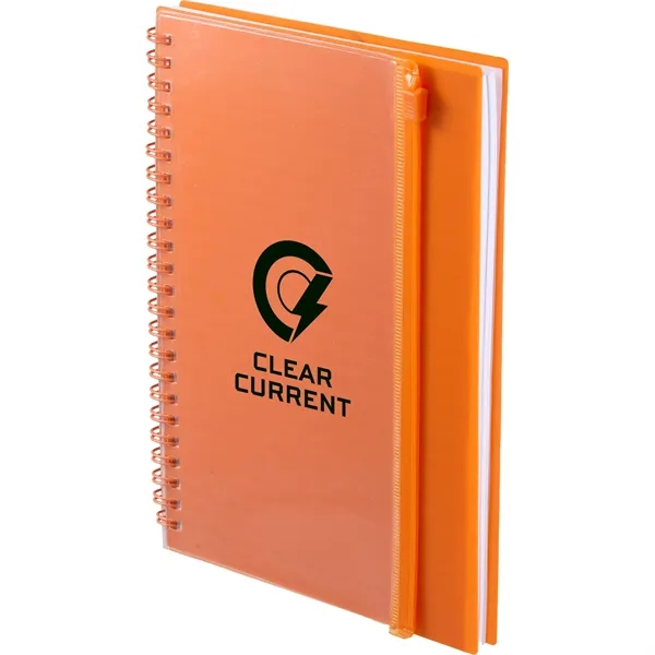 5.5" x 8.5" Spiral Notebook with Clear Pocket - 5.5" x 8.5" Spiral Notebook with Clear Pocket - Image 2 of 4